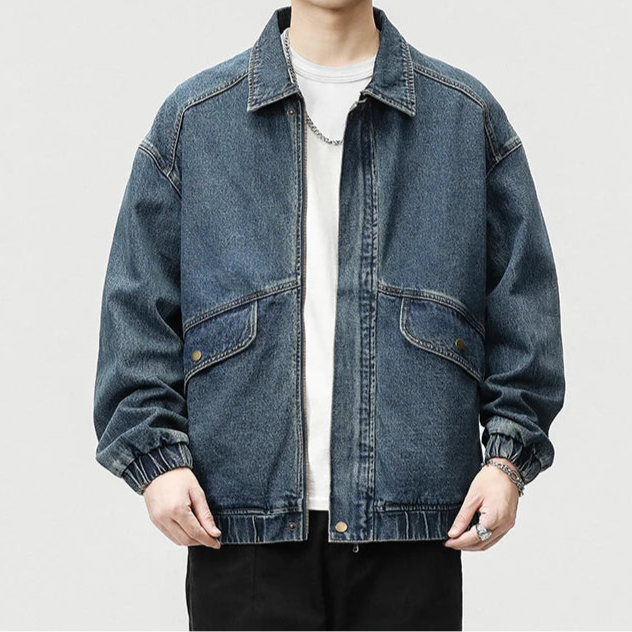 City Style Blue Jeans Jacket