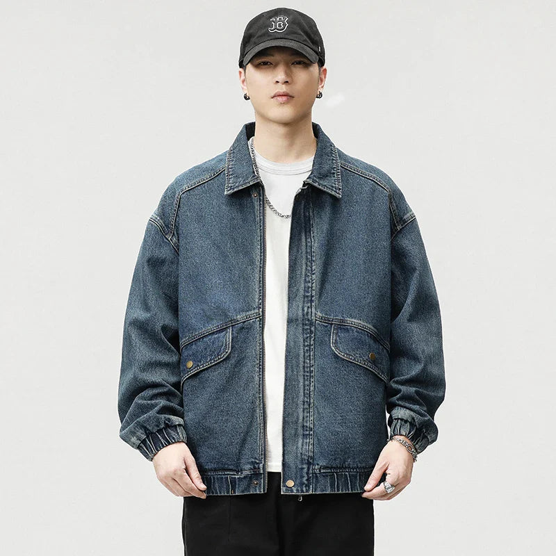 City Style Blue Jeans Jacket - Nocini