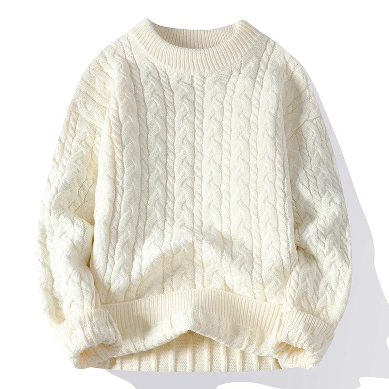 Casual Fit Knit Crew Neck Sweater - Nocini