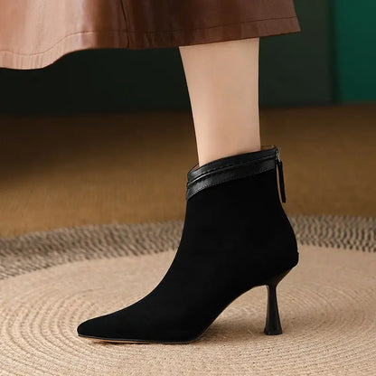 Fashionable Low Heel Ankle Boots
