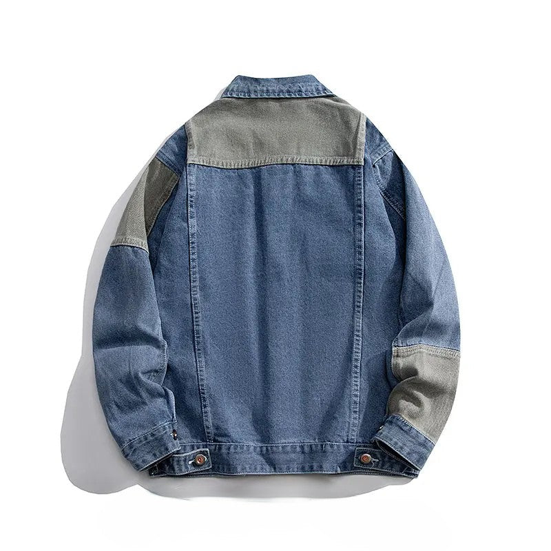 Ripped Distressed Blue Jeans Jacket