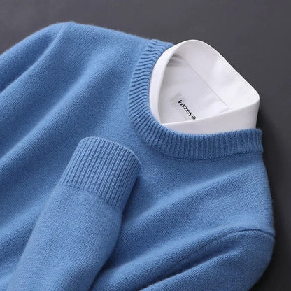 Soft Men's Crew Neck Cashmere Sweater