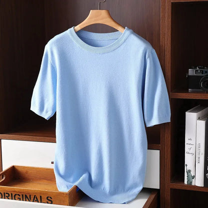 Soft Knit Cashmere Sweater Shirt