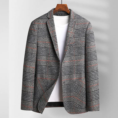 Classic Checked Blazer Jacket