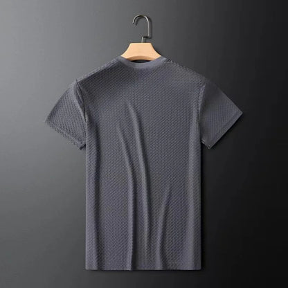 Textured Grid Pattern Shirt