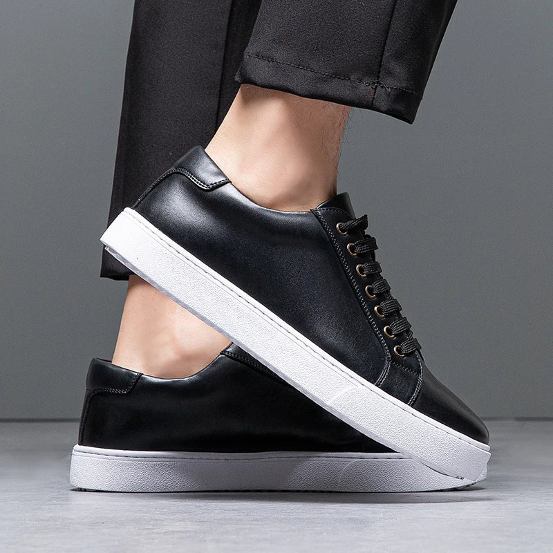 Premium Leather Running Shoes