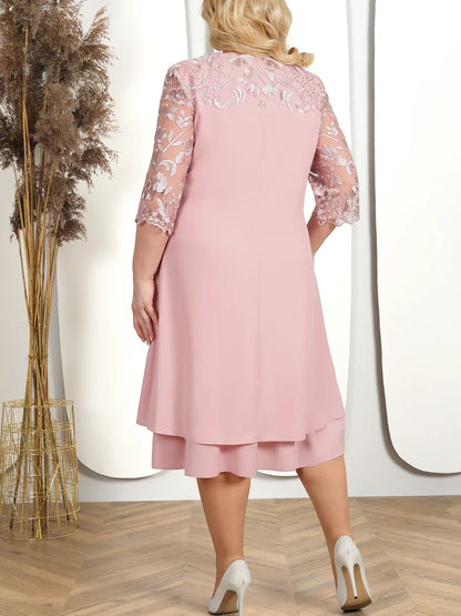 Elegant Floral Maxi Dress for Women Plus Size