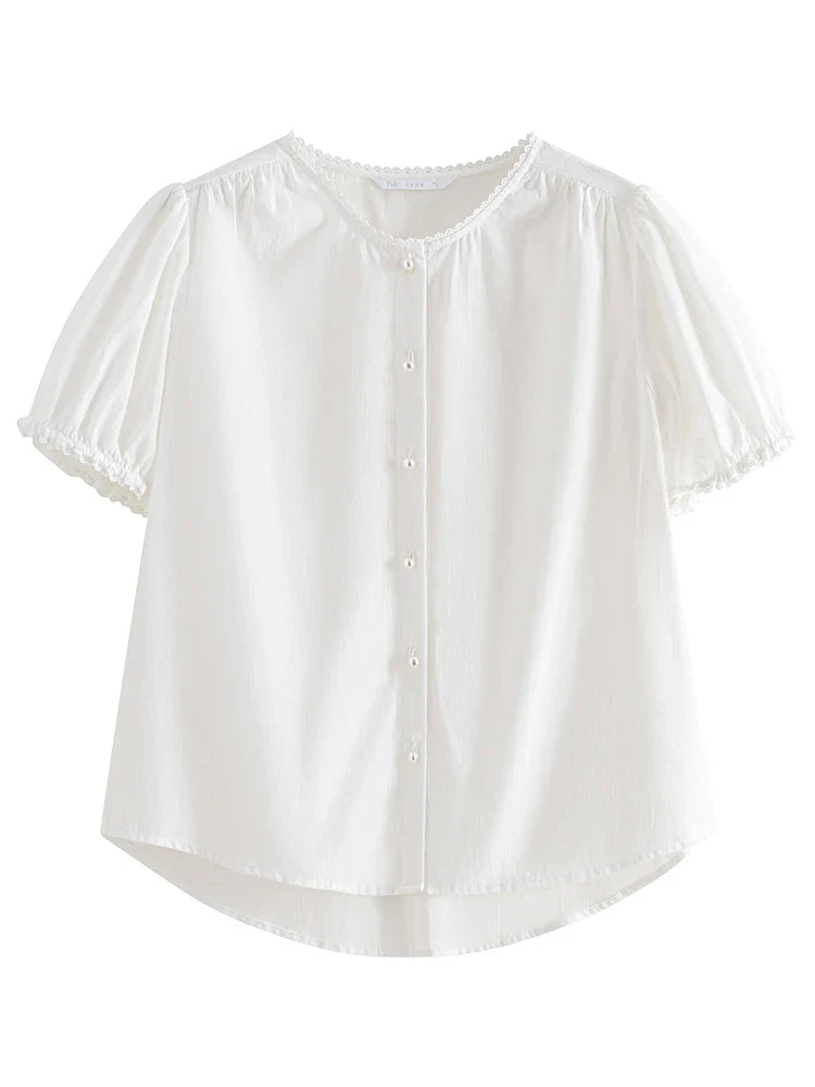Pretty Floral Women's Cotton Top
