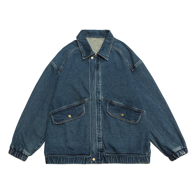 City Style Blue Jeans Jacket