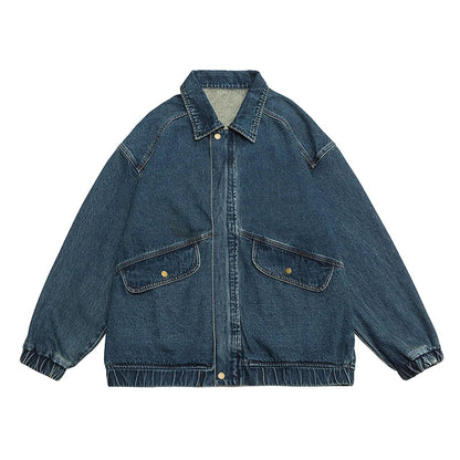 City Style Blue Jeans Jacket
