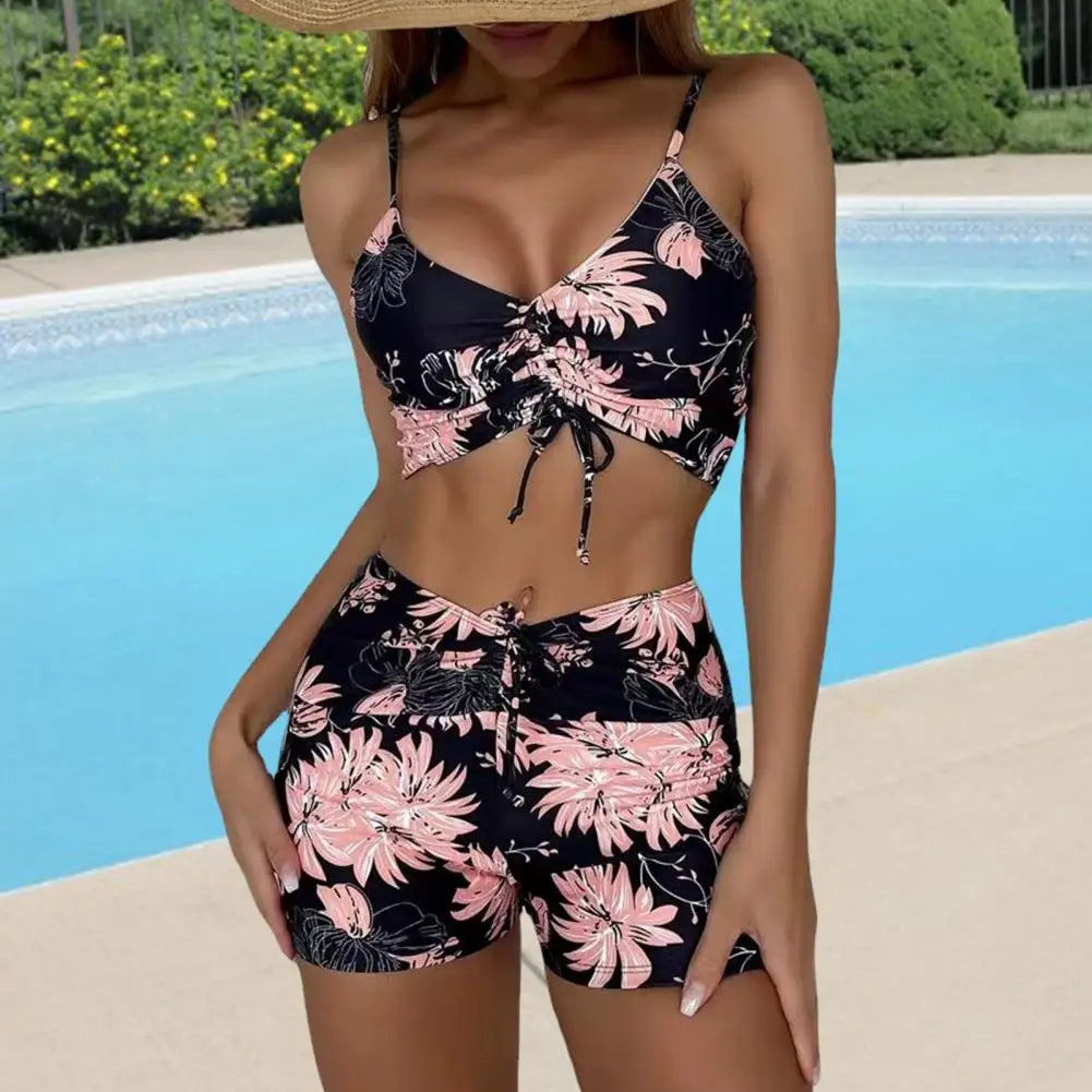 Women's Swimwear Bikini Set Comfortable High Waisted Bottom
