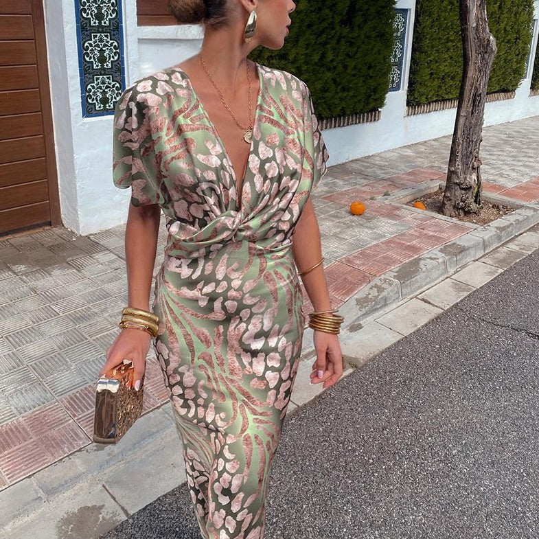 Luxury Silk Formal Evening Dress