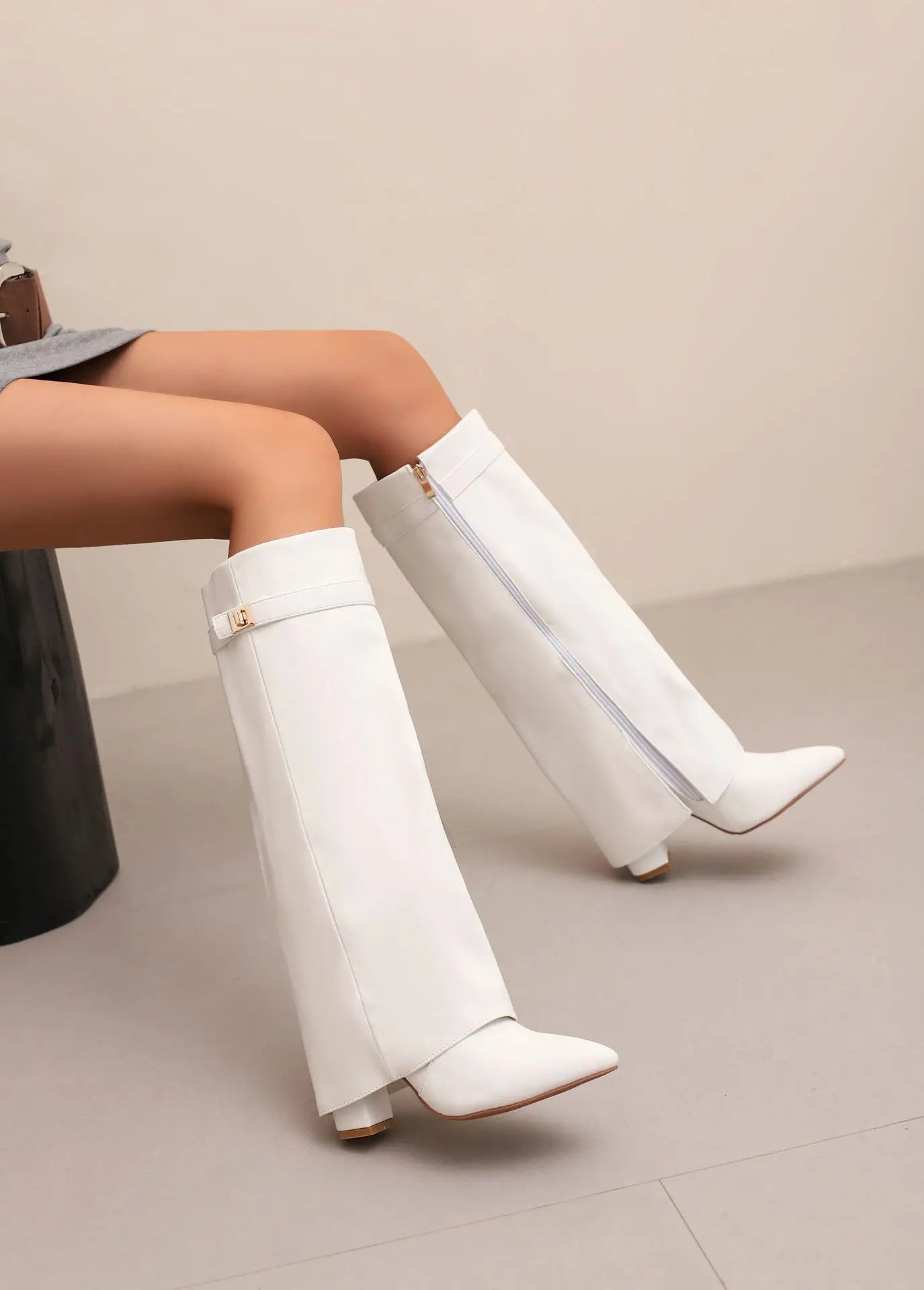 Fashionable Women's High Heel Knee Boots