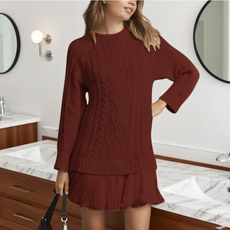 Stylish Women's Sweater Dress