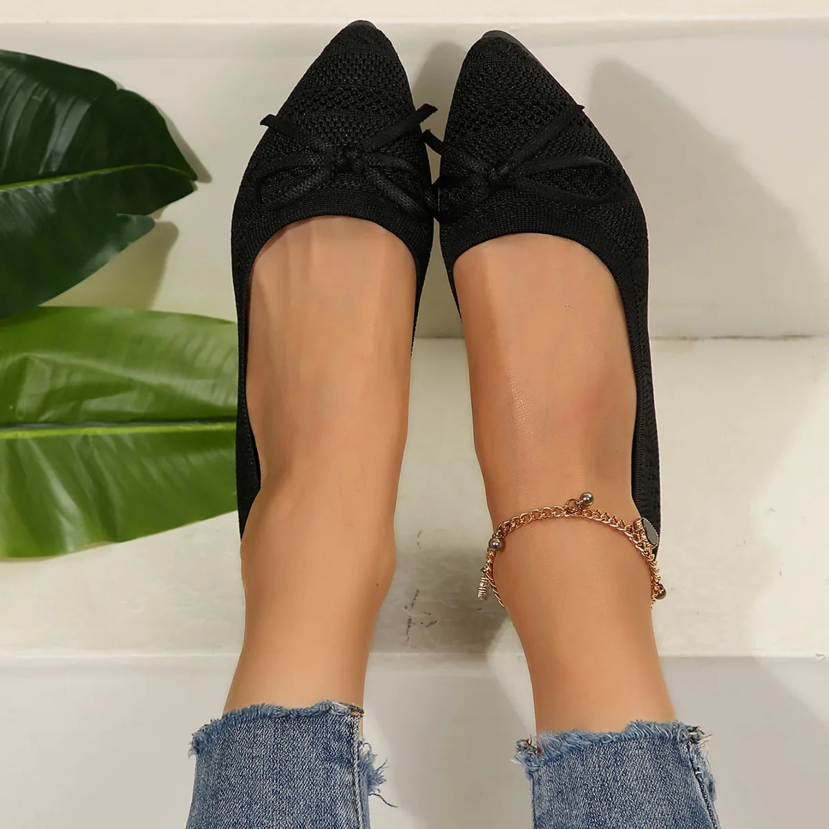 Comfortable Ribbon Tie Shoes