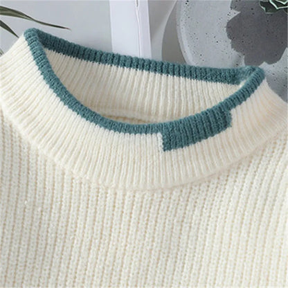 Colorful Knit Sweater Jacket