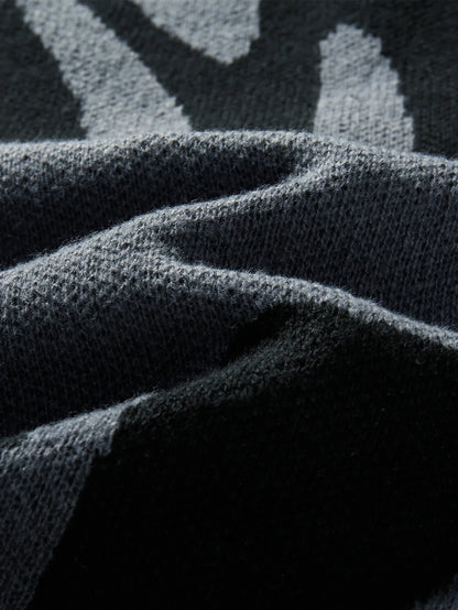 Unique Textured Crew Neck Sweater