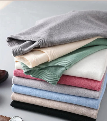 Soft Knit Cashmere Sweater Shirt