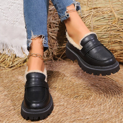 Fuzzy Inside Comfort Loafers