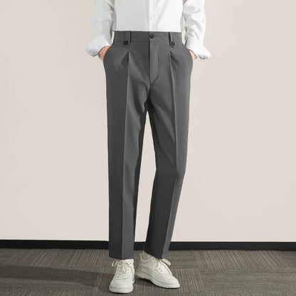 Comfortable Fit Men's Straight Leg Cotton Pants