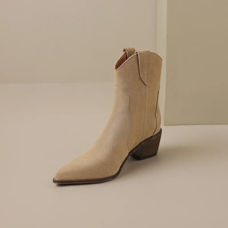 Luxury Soft Leather Ankle Boots