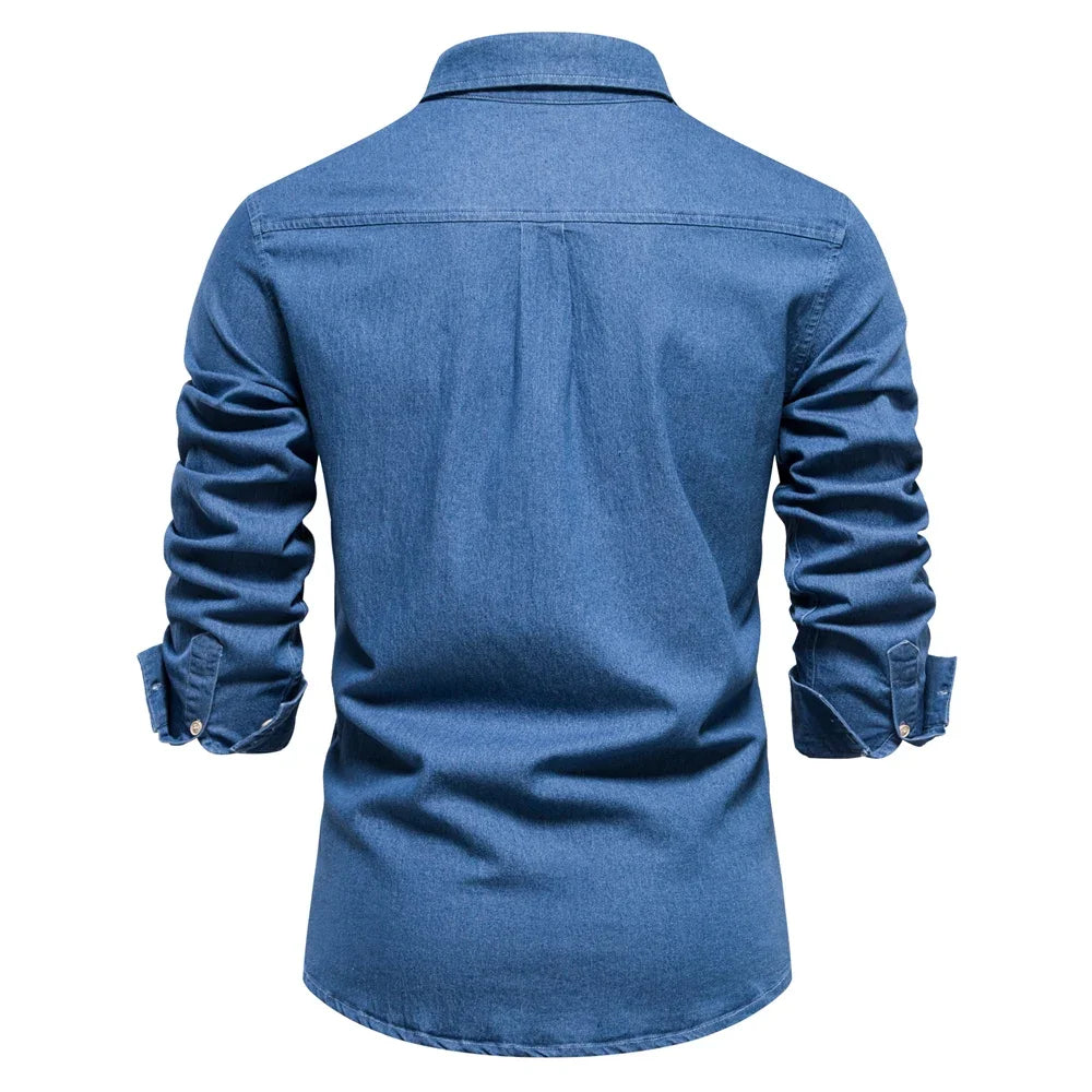 Classic Fit Mens Button Down Shirt with Pocket