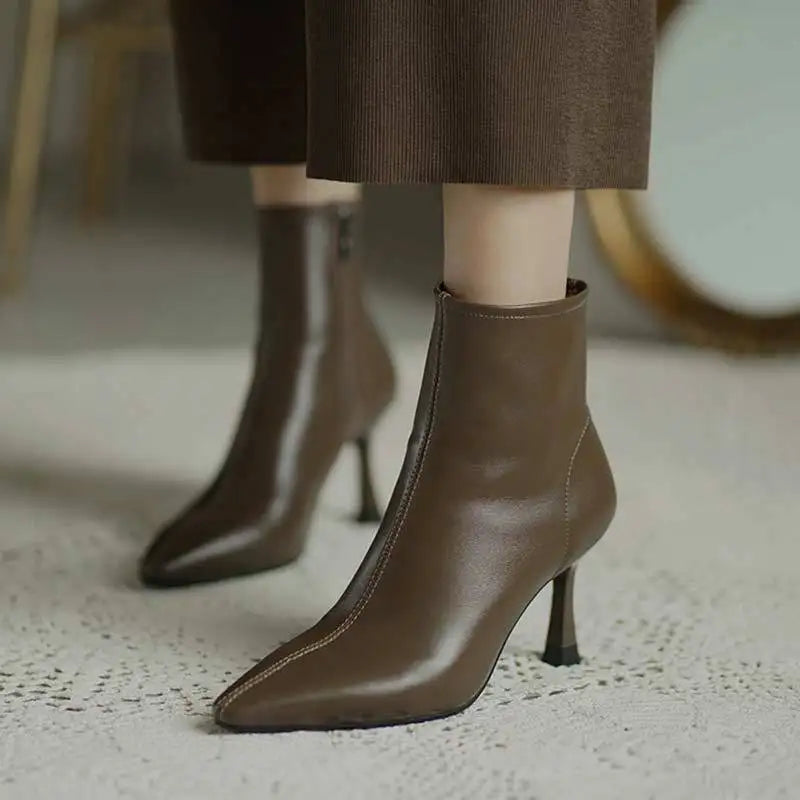 Low Heel Ankle Boots