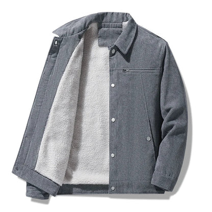 Textured Cotton Button Jacket