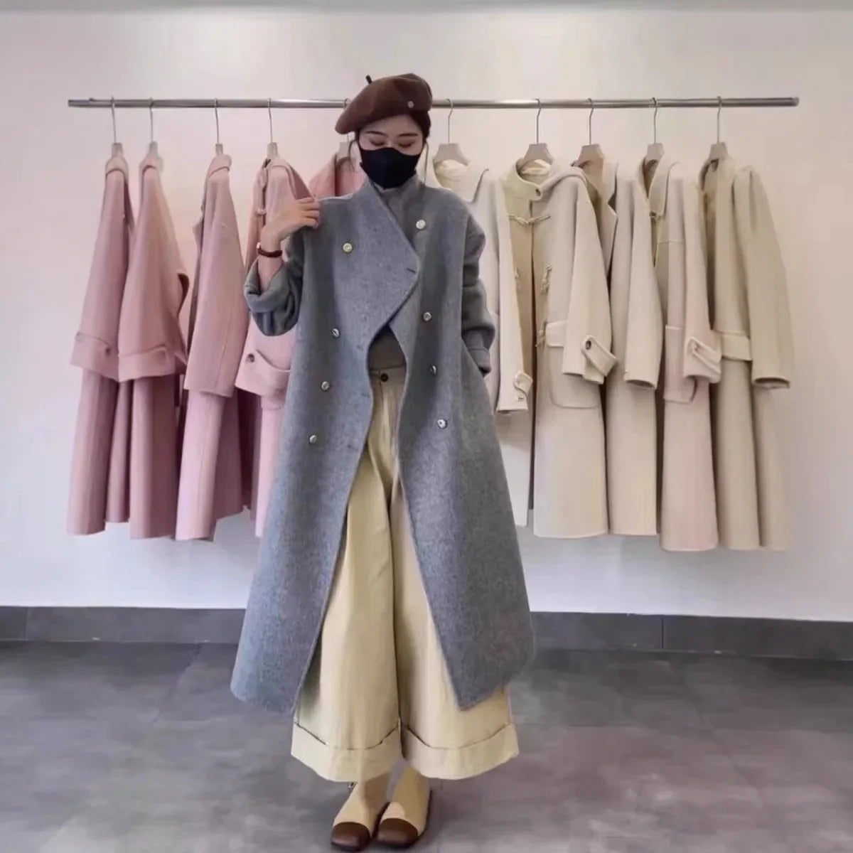 Warm Women's Wool Mix Jacket