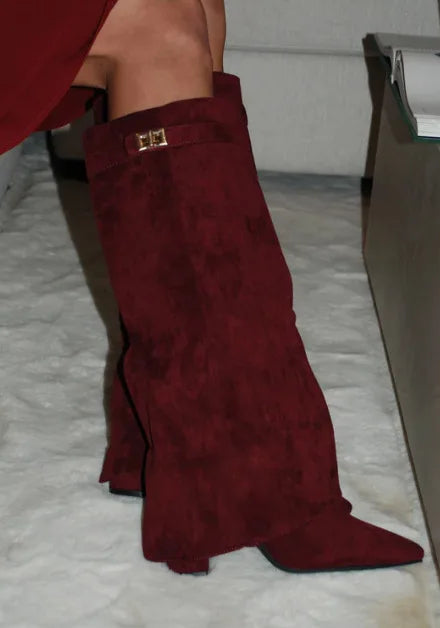 Fashionable Women's High Heel Knee Boots