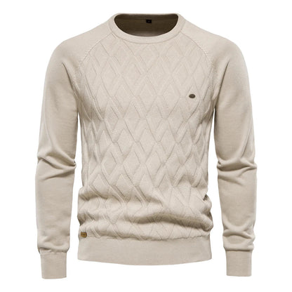 Classic Plaid Crew Neck Sweater