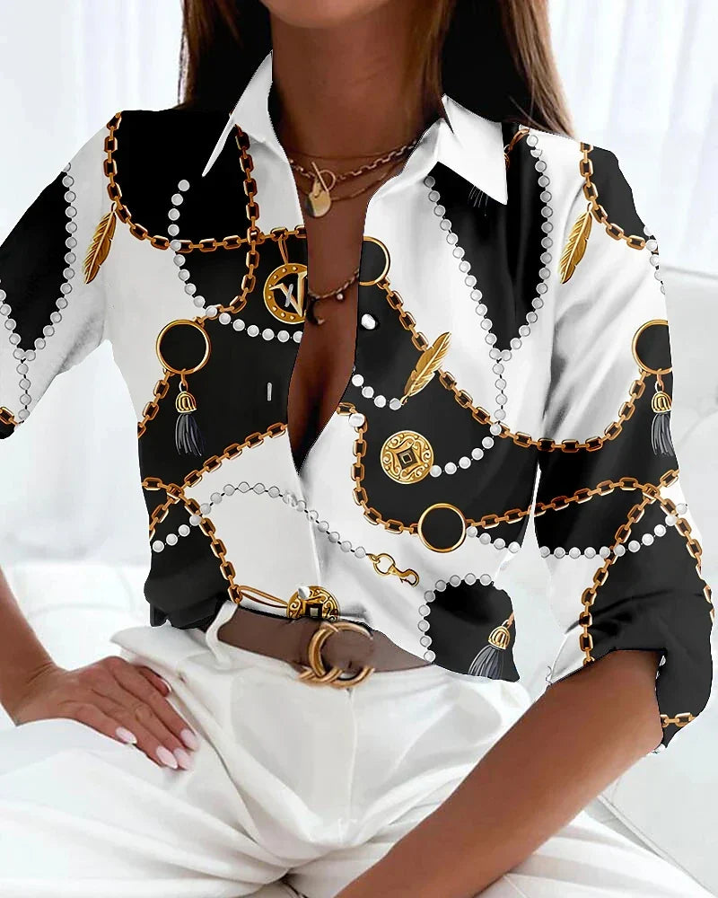 Stylish Floral Women's Blouse