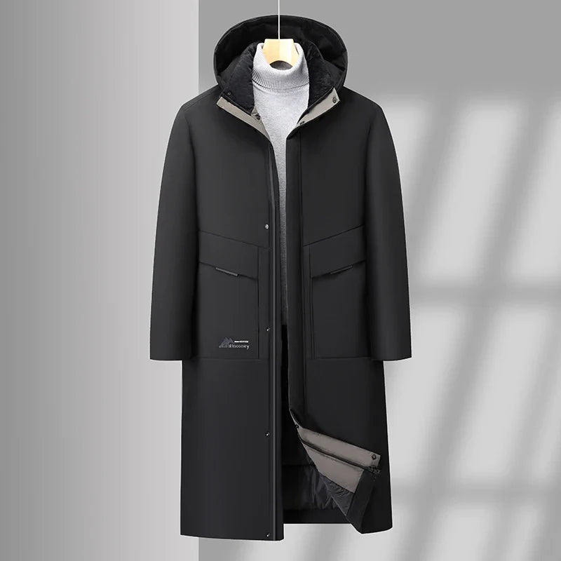 Warm Waterproof Winter Trench Coat