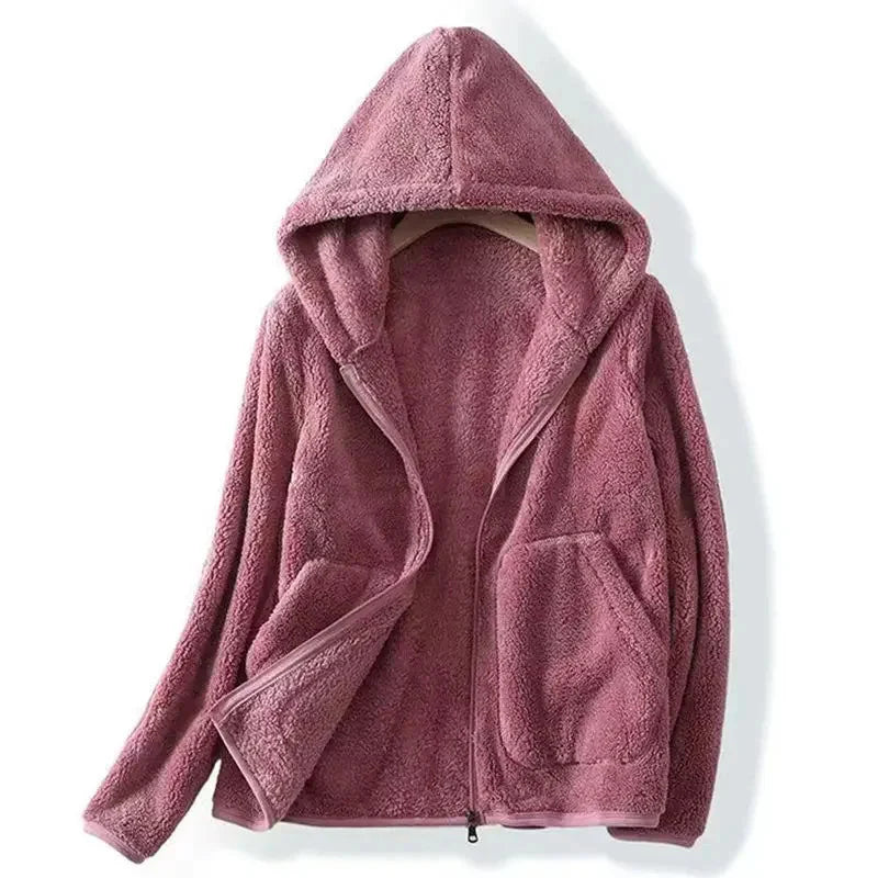 Soft Women's Zip Up Fleece Hoodie