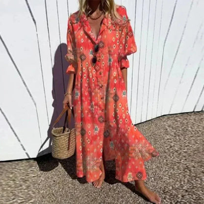 Colorful Summer Beach Maxi Dress