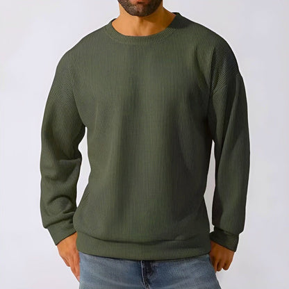 Casual Fitted Crew Neck Sweatshirt