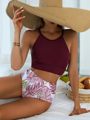 Women's Bikini Set - Adjustable Top - High Waisted - Soft Comfortable Swimwear
