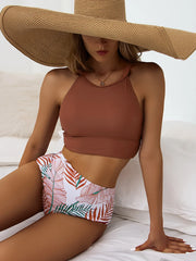Women's Bikini Set - Adjustable Top - High Waisted - Soft Comfortable Swimwear