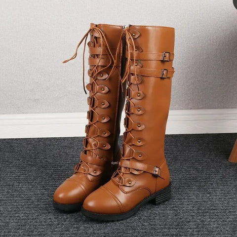 Classic Elegant Lace-Up Ankle Boots for Women