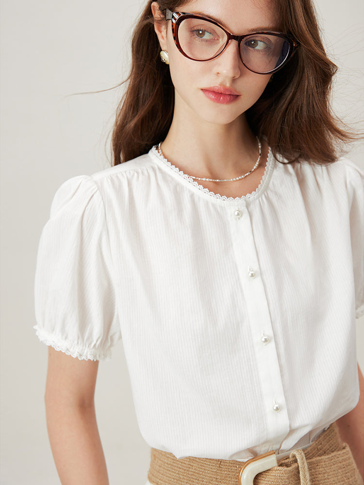 Pretty Floral Women's Cotton Top