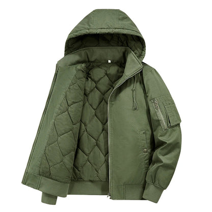 Practical Insulated Cotton Parka Jacket - Nocini