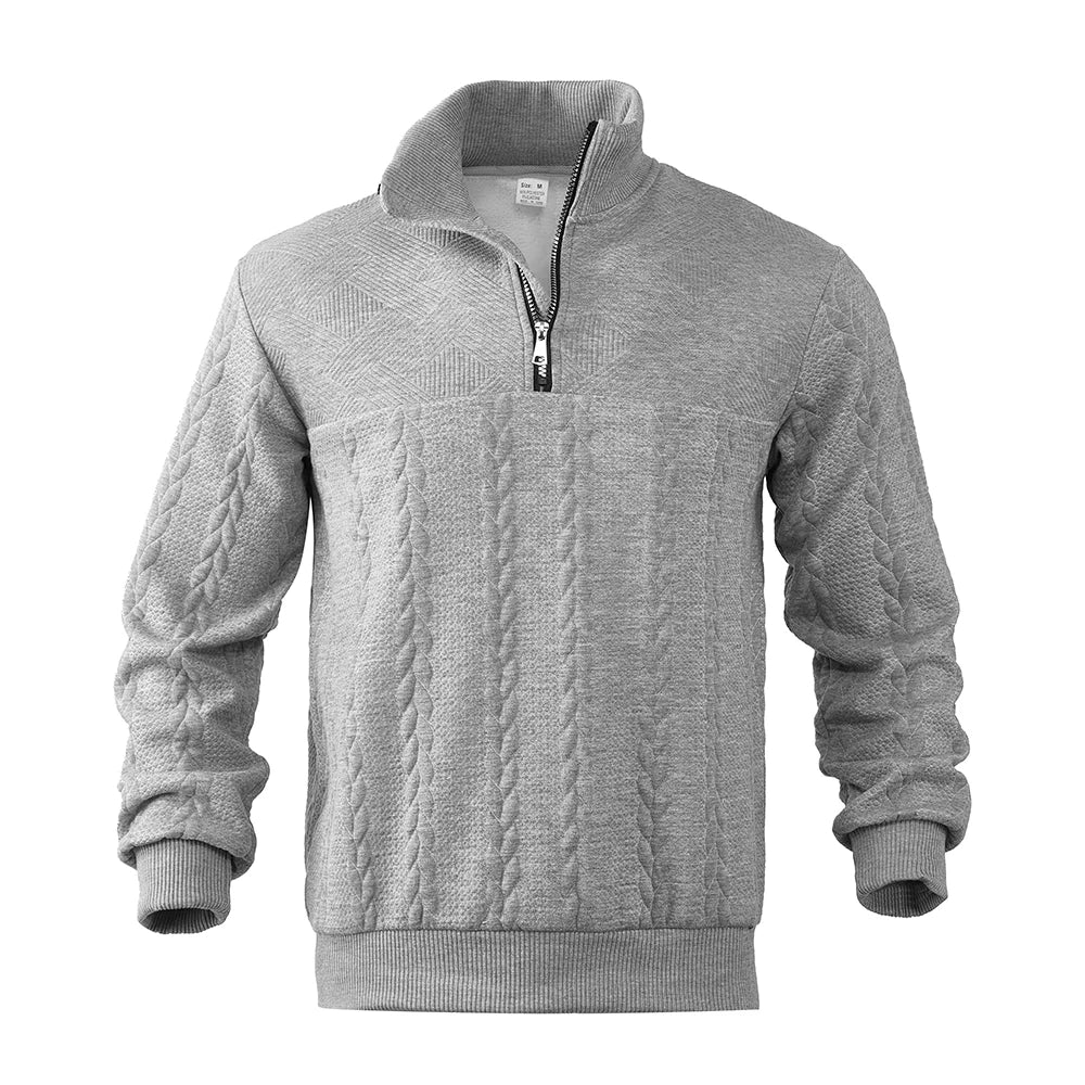 Casual Loose Fit Cable Knit Sweater