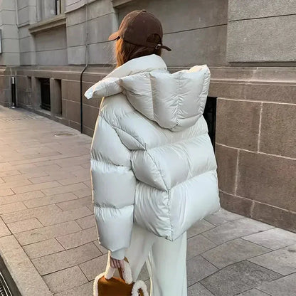 Warm Water-Resistant Puffer Coat for Women