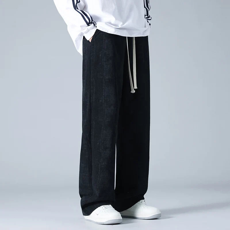 Navy Blue Fleece Jogger Pants
