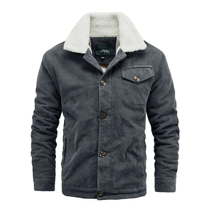 Warm Corduroy Jacket for Men - Soft Relaxed Fit