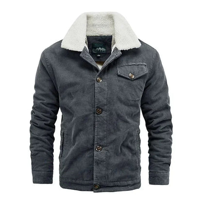 Warm Corduroy Jacket for Men - Soft Relaxed Fit