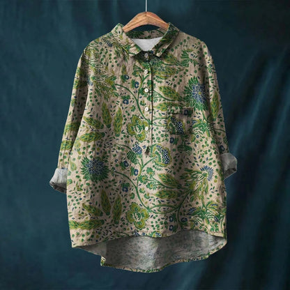 Floral Pattern Women's Blouse
