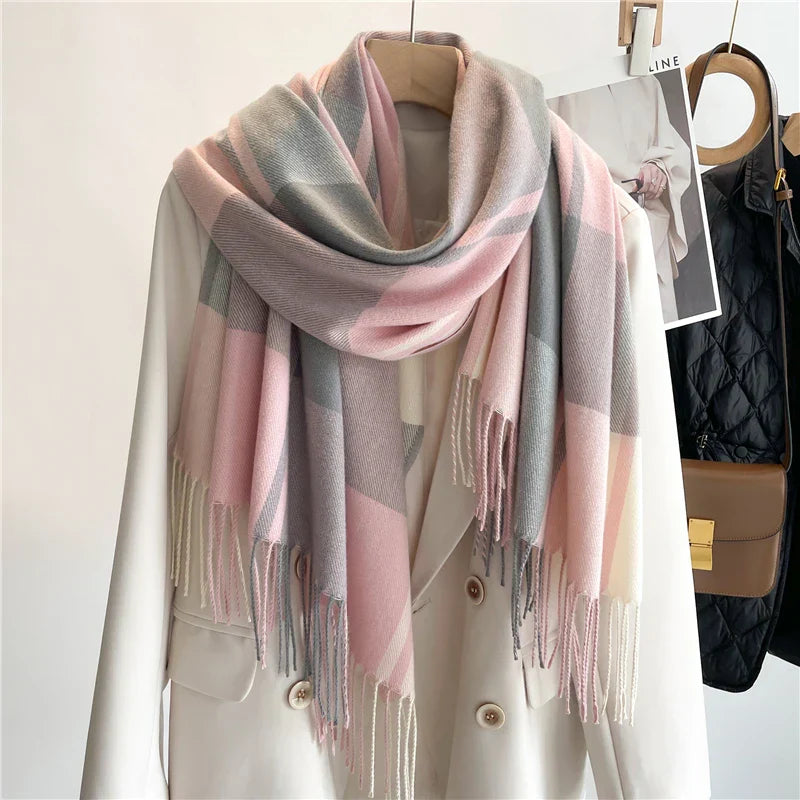 Soft Fringe Winter Scarf
