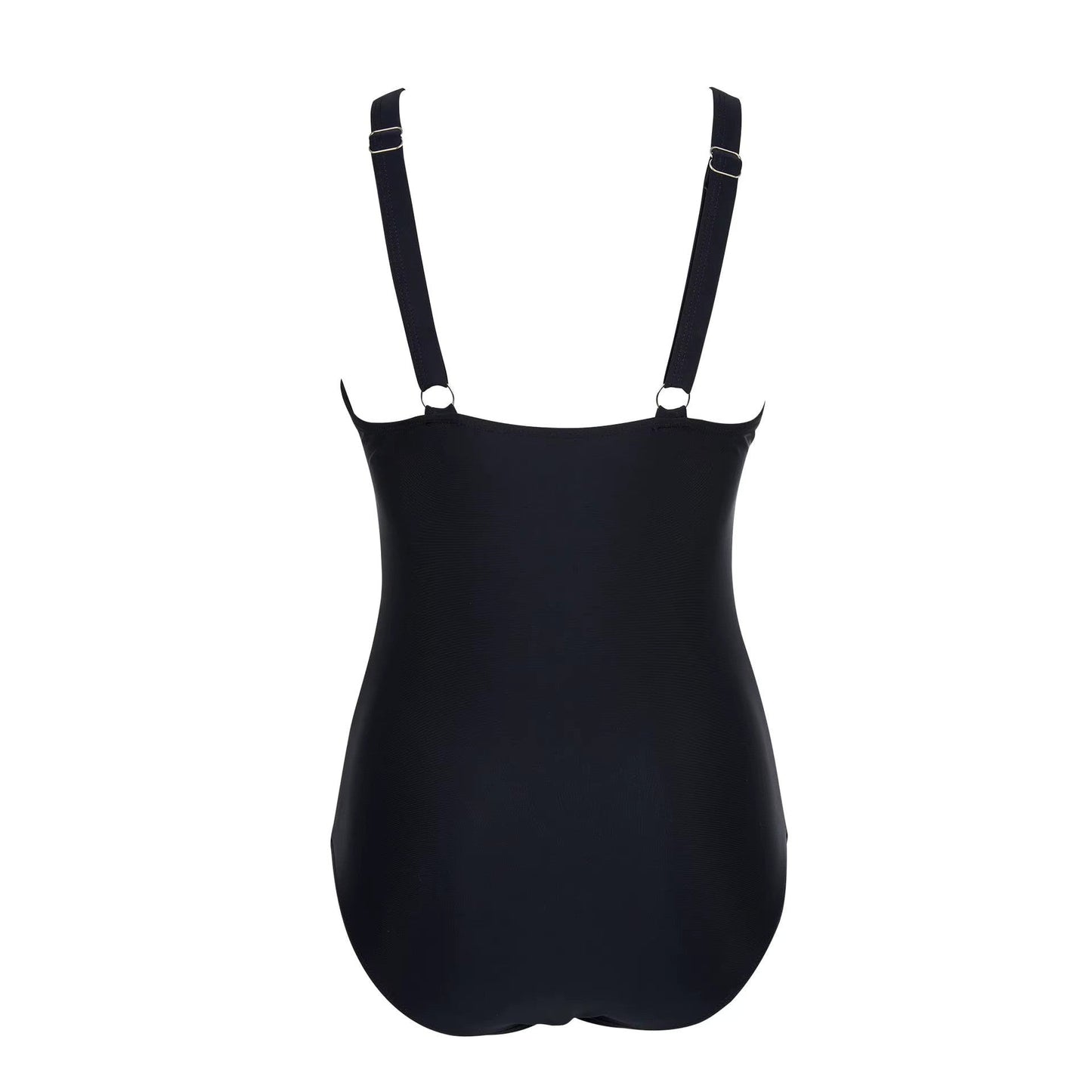 Slimming Black One-Piece Swimsuit for Women