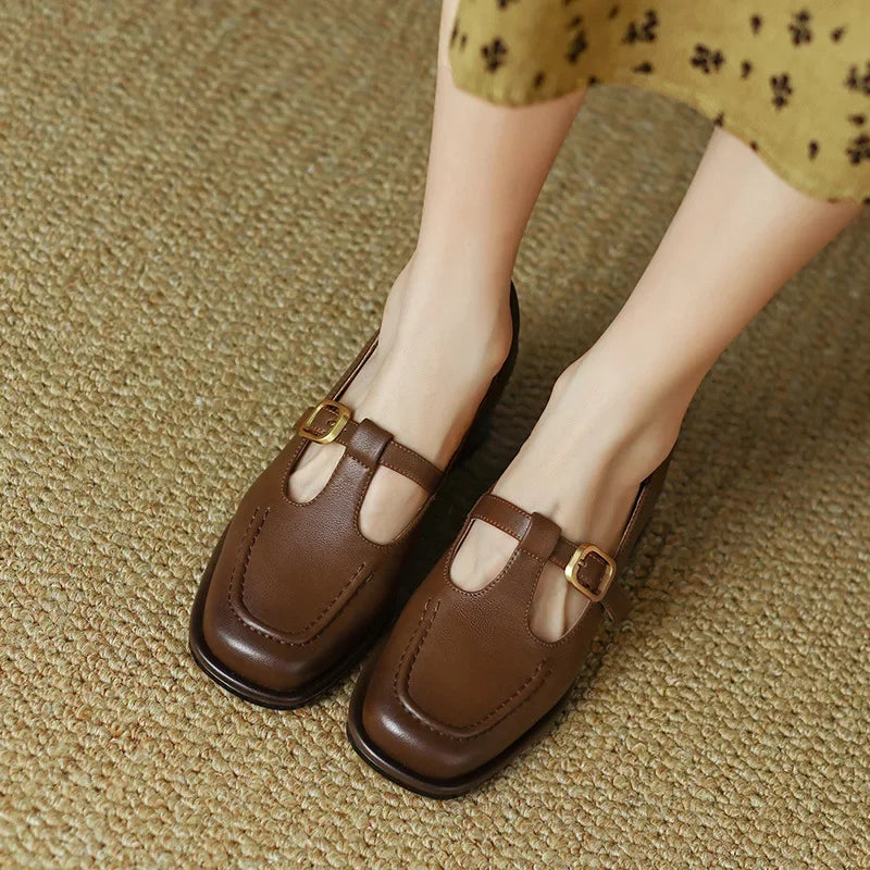 Comfortable Summer T-Strap Sandals - Nocini